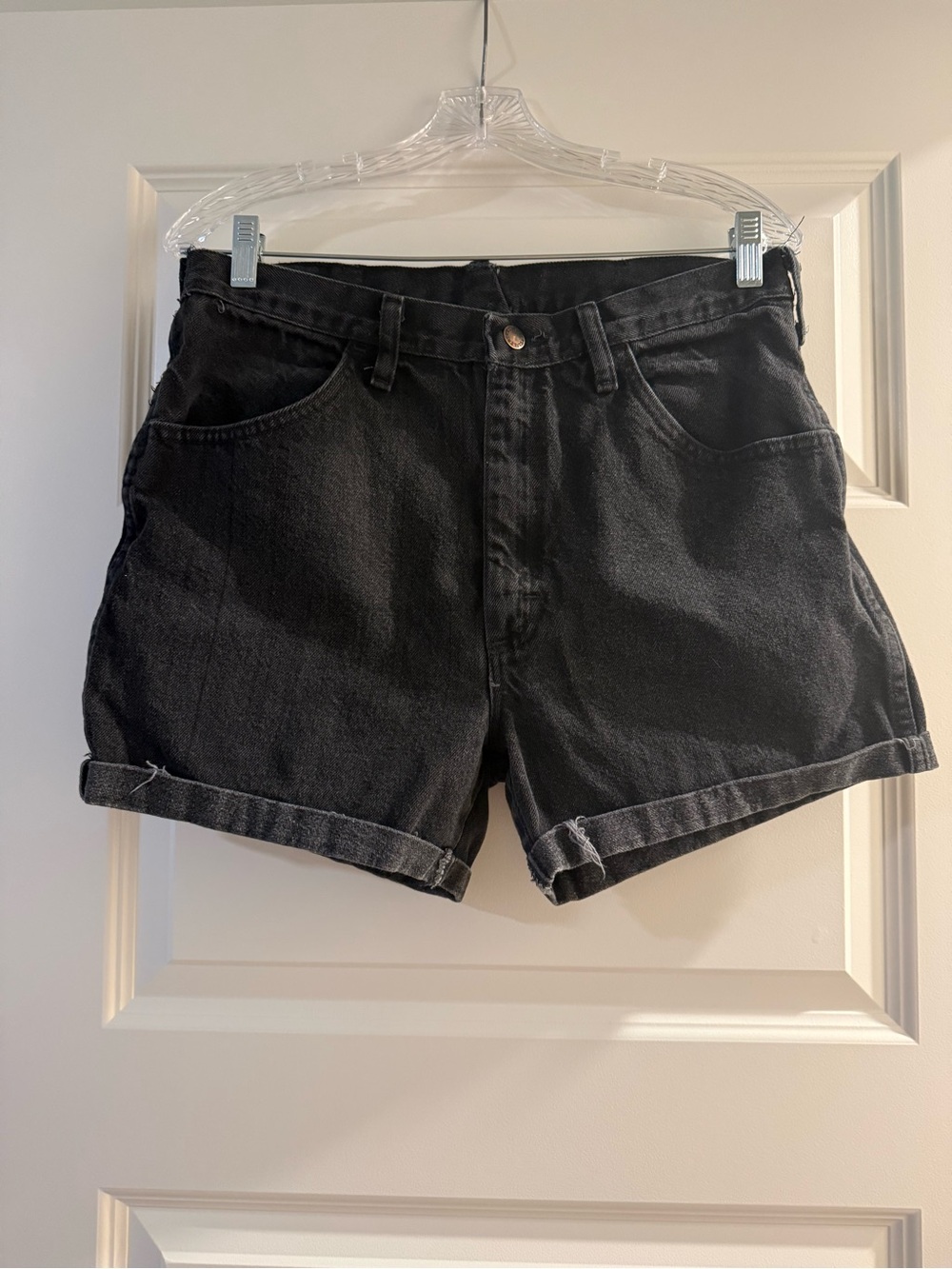 Black Denim Shorts